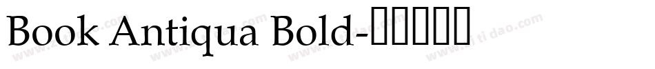 Book Antiqua Bold字体转换